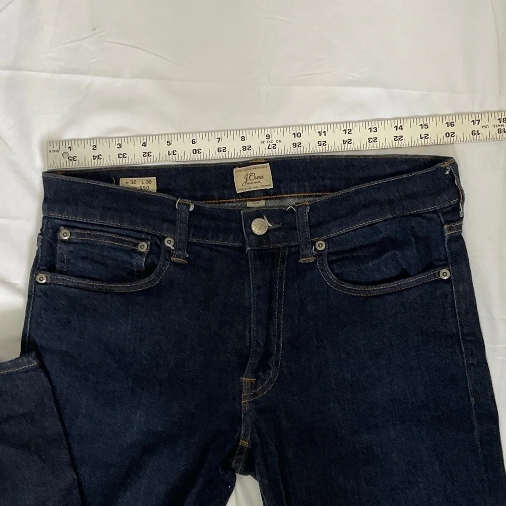 J. Crew Men's Dark Blue Straight Jeans